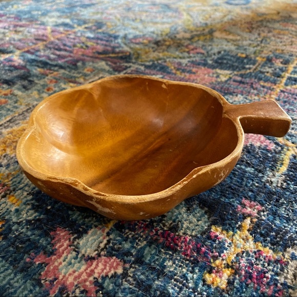 2 Vintage Monkey Pod Boho Wood Bowls - Picture 6 of 12